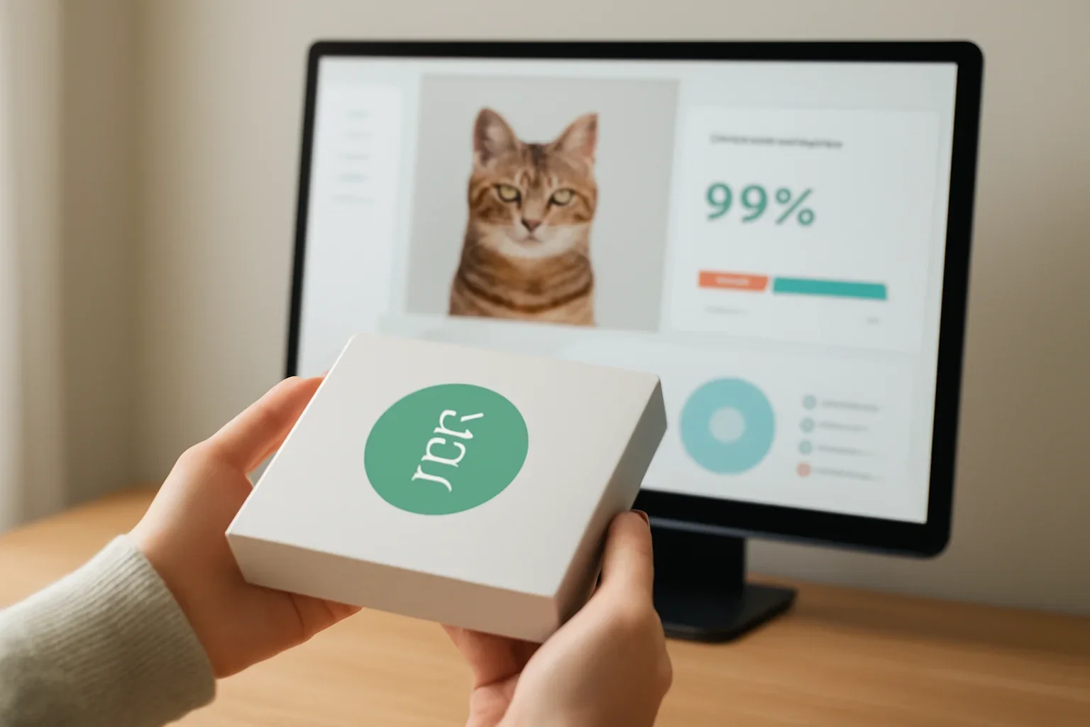 A cat DNA test kit should feel simple before you even open the box shown on a cat DNA report dashboard