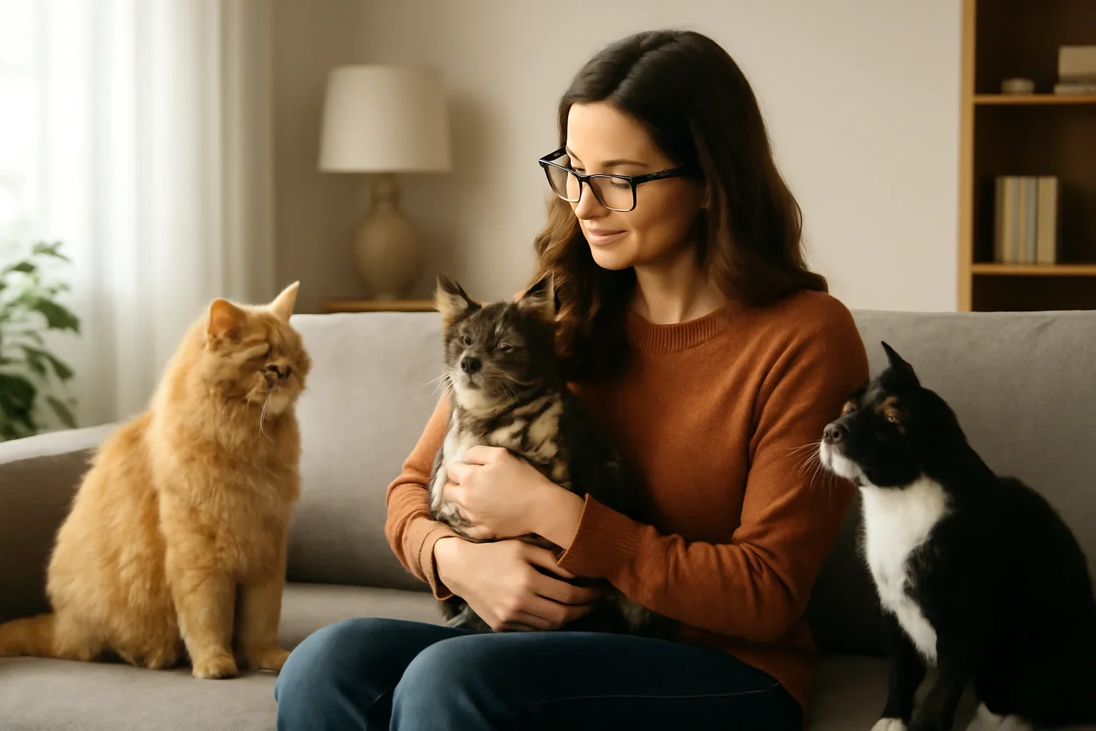 Cat owner scenario for for multi-cat households